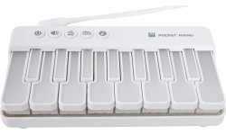 Mata muzyczna pianino, biała