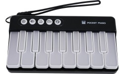 Mata muzyczna pianino, czarna