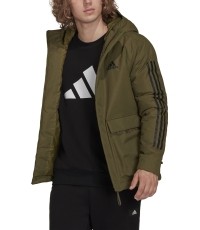 Adidas kurtka męska z kapturem, zielona GT1691