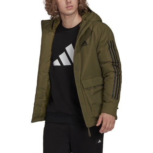 Adidas kurtka męska z kapturem, zielona GT1691