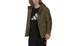 Adidas kurtka męska z kapturem, zielona GT1691