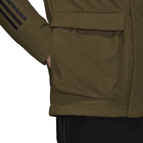 Adidas kurtka męska z kapturem, zielona GT1691