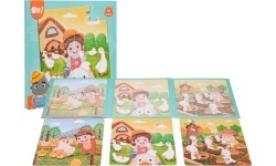 Magnetyczne puzzle Farma z książeczką