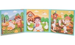 Magnetyczne puzzle Farma z książeczką