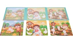 Magnetyczne puzzle Farma z książeczką