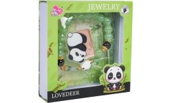 Zestaw biżuterii z bransoletką „Zielona panda”