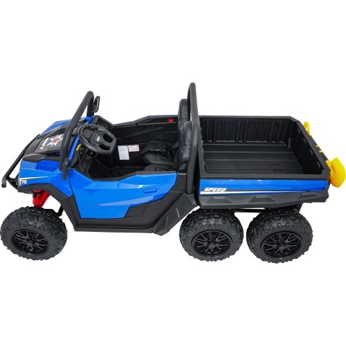 Traktor z przyczepą Farmer Truck X-POWER, niebieski