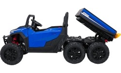Traktor z przyczepą Farmer Truck X-POWER, niebieski