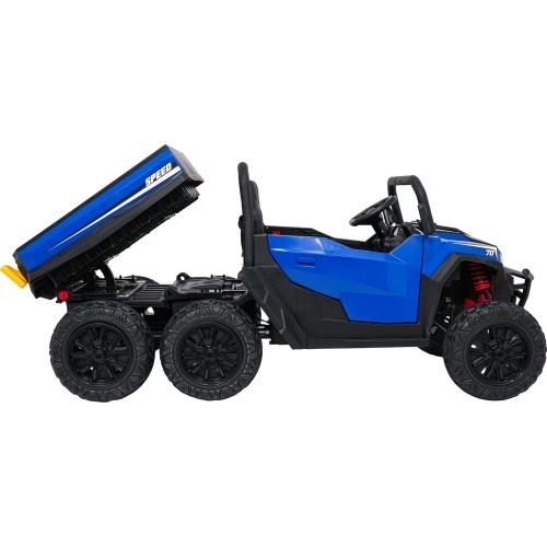 Traktor z przyczepą Farmer Truck X-POWER, niebieski