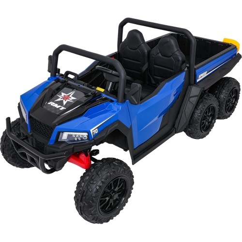 Traktor z przyczepą Farmer Truck X-POWER, niebieski