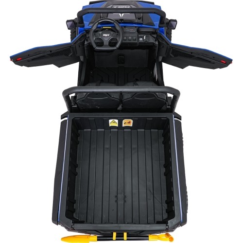 Traktor z przyczepą Farmer Truck X-POWER, niebieski