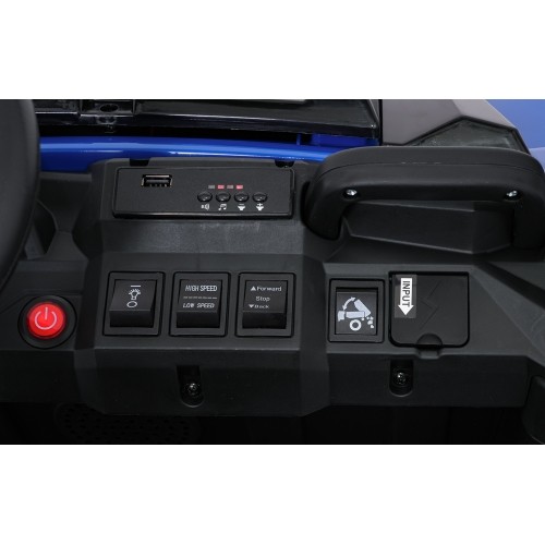 Traktor z przyczepą Farmer Truck X-POWER, niebieski