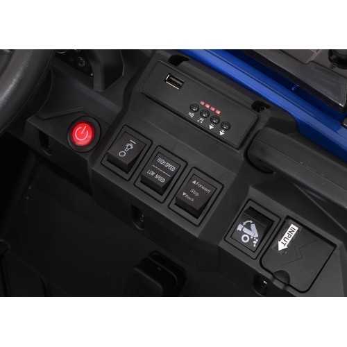 Traktor z przyczepą Farmer Truck X-POWER, niebieski