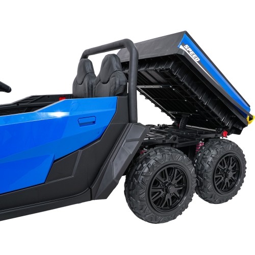 Traktor z przyczepą Farmer Truck X-POWER, niebieski