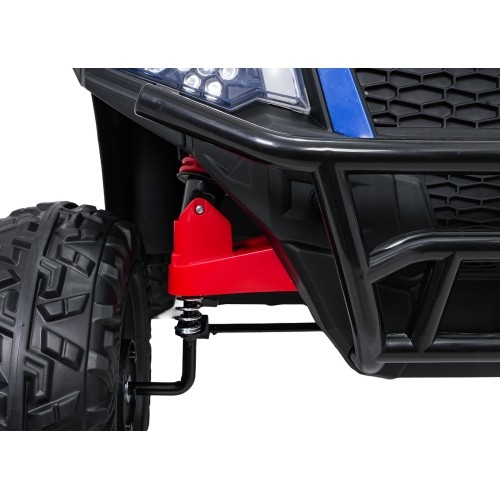 Traktor z przyczepą Farmer Truck X-POWER, niebieski