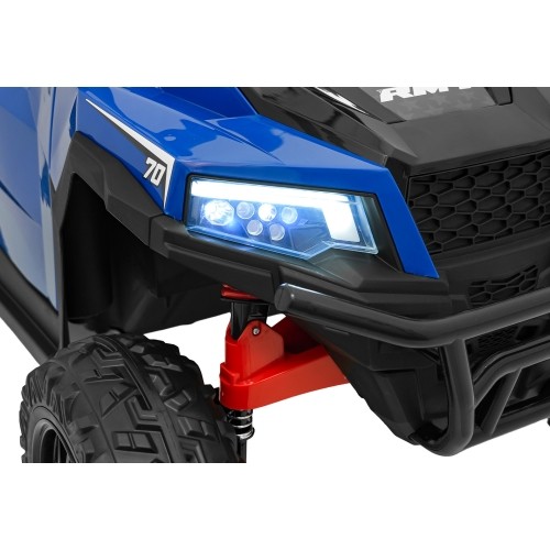 Traktor z przyczepą Farmer Truck X-POWER, niebieski
