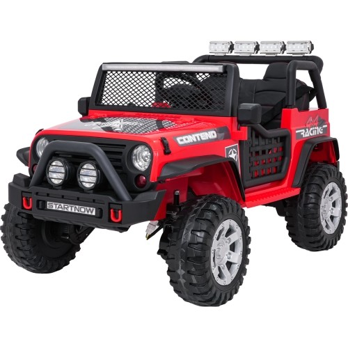 Pojazd elektryczny Jeep BEAST 4x4, czerwony