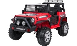 Pojazd elektryczny Jeep BEAST 4x4, czerwony
