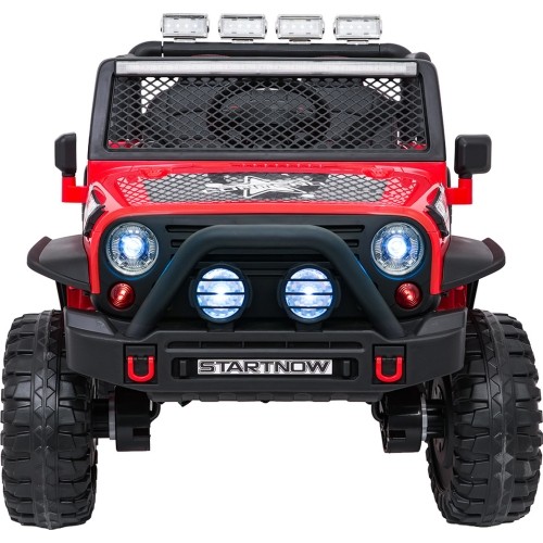 Pojazd elektryczny Jeep BEAST 4x4, czerwony