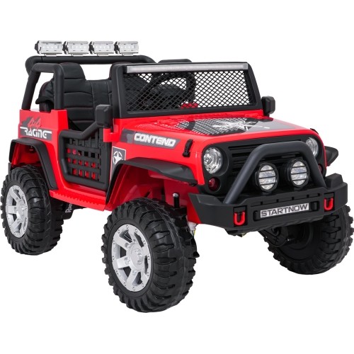 Pojazd elektryczny Jeep BEAST 4x4, czerwony