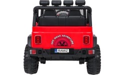 Pojazd elektryczny Jeep BEAST 4x4, czerwony