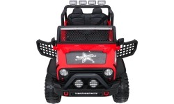 Pojazd elektryczny Jeep BEAST 4x4, czerwony