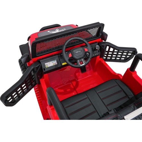 Pojazd elektryczny Jeep BEAST 4x4, czerwony