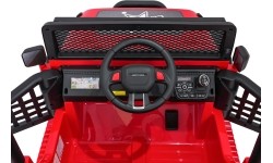 Pojazd elektryczny Jeep BEAST 4x4, czerwony
