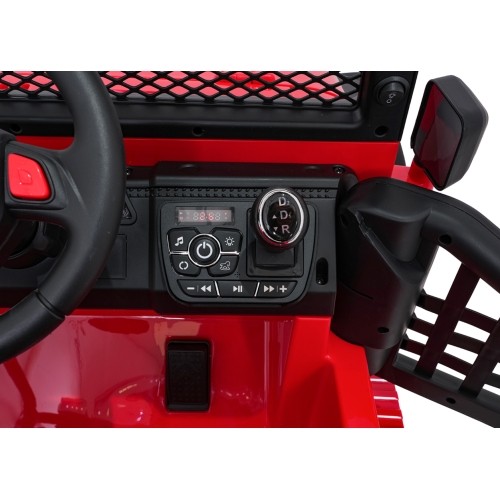 Pojazd elektryczny Jeep BEAST 4x4, czerwony