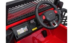 Pojazd elektryczny Jeep BEAST 4x4, czerwony