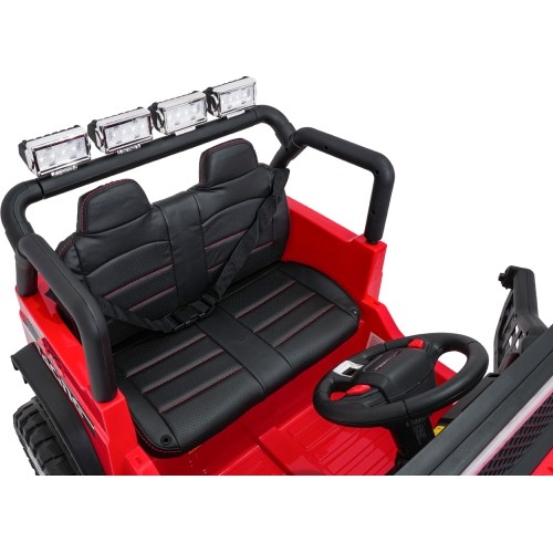 Pojazd elektryczny Jeep BEAST 4x4, czerwony