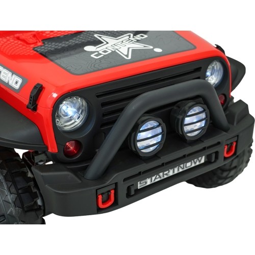 Pojazd elektryczny Jeep BEAST 4x4, czerwony