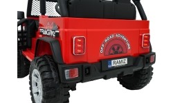 Pojazd elektryczny Jeep BEAST 4x4, czerwony
