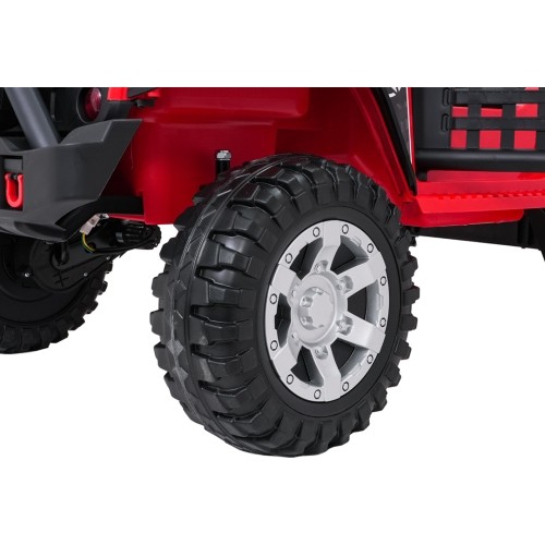 Pojazd elektryczny Jeep BEAST 4x4, czerwony