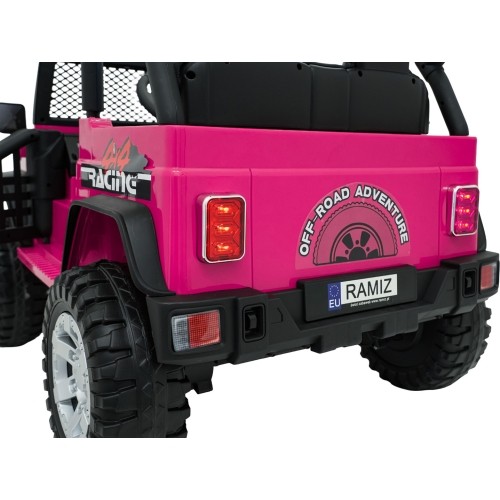 Pojazd elektryczny Jeep Beast 4x4 różowy