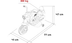 Pojazd elektryczny dla dzieci Motor STAR, żółty
