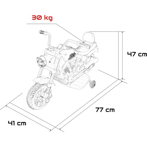 Motor elektryczny STAR czerwony