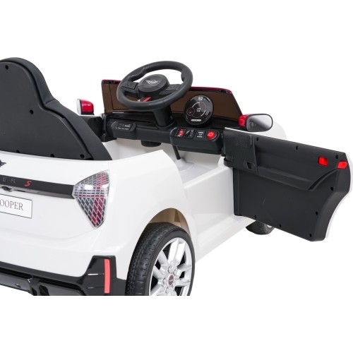 Pojazd elektryczny Mini Cooper, biały