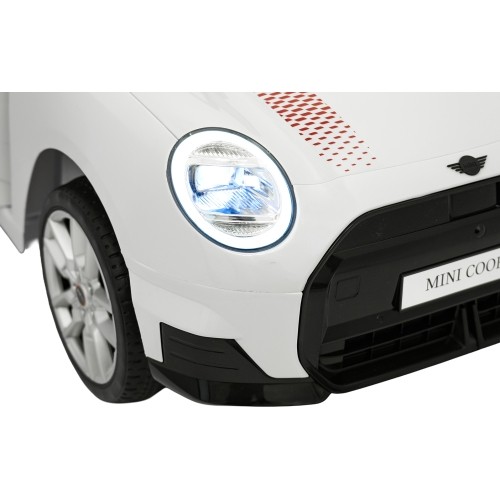 Pojazd elektryczny Mini Cooper, biały