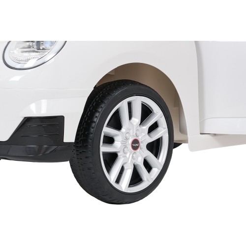 Pojazd elektryczny Mini Cooper, biały