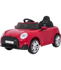Pojazd elektryczny Mini Cooper, czerwony