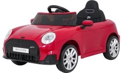 Pojazd elektryczny Mini Cooper, czerwony