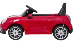 Pojazd elektryczny Mini Cooper, czerwony