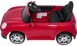 Pojazd elektryczny Mini Cooper, czerwony