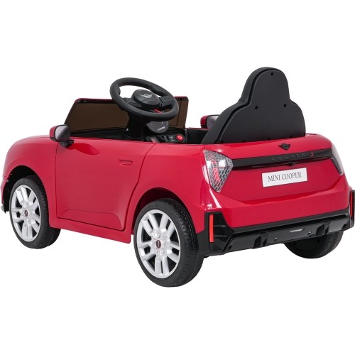 Pojazd elektryczny Mini Cooper, czerwony