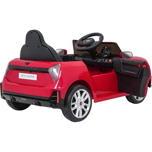 Pojazd elektryczny Mini Cooper, czerwony