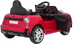 Pojazd elektryczny Mini Cooper, czerwony