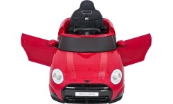 Pojazd elektryczny Mini Cooper, czerwony