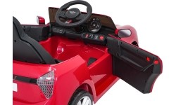 Pojazd elektryczny Mini Cooper, czerwony