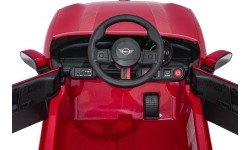 Pojazd elektryczny Mini Cooper, czerwony